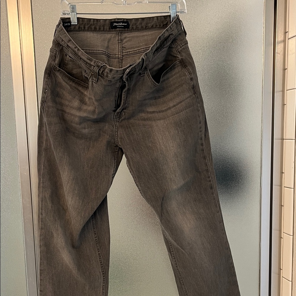 Flag & Anthem Men's Relaxed Jeans - Gray